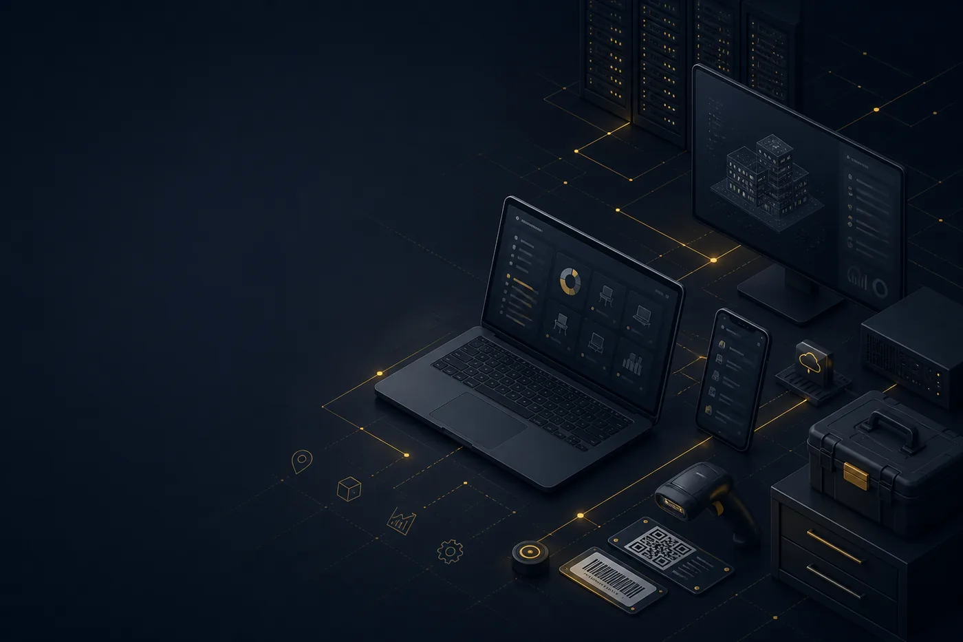 Asset Management Hub asset inventory background