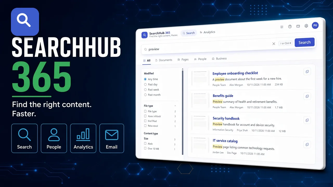 SearchHub 365 for SharePoint and Teams