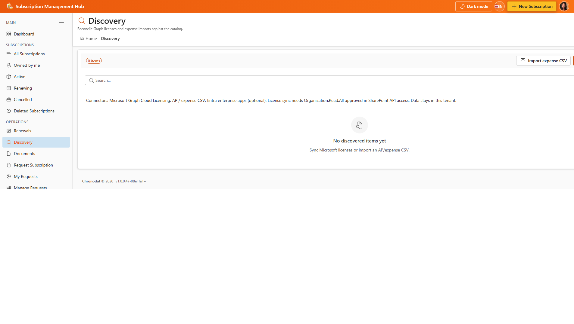 Microsoft license discovery and reconciliation
